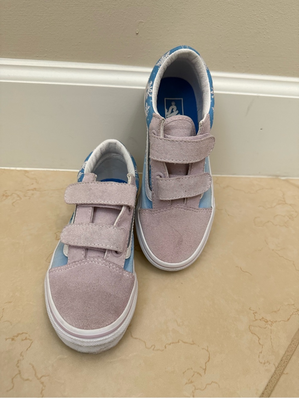 Vans Frozen Kids Velcro Sneakers size 1